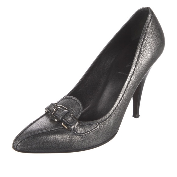 Prada Metallic Leather Pumps US 9.5 - Picture 2 of 5